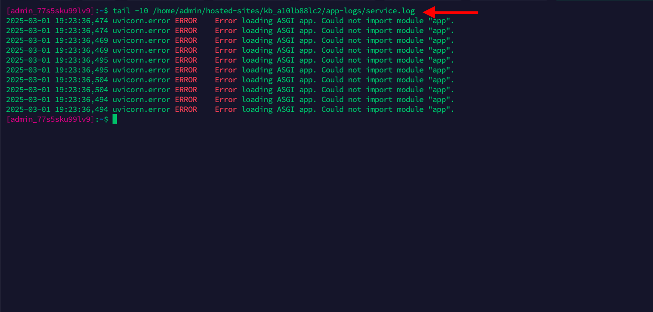 Demonstration on accessing application from shell.